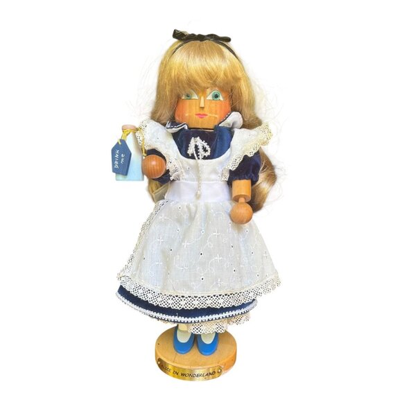 Alice In Wonderland Wooden Nutcracker Doll 16" Steinbach Germany LE #320 S1846 - Picture 1 of 10